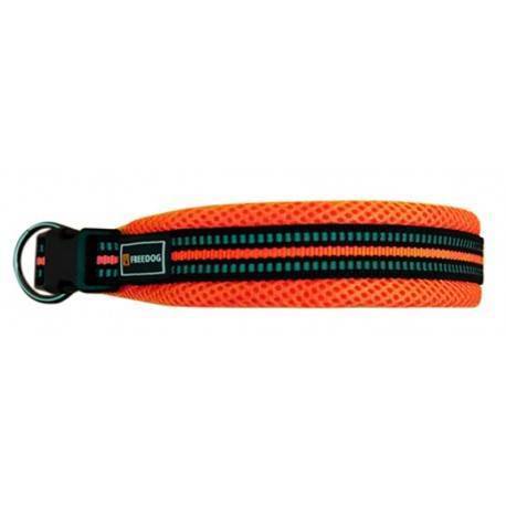 Collar Soft Sport - Naranja Neon.15mm x 35/50 cm