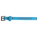 Collar polipiel con brillantes Azul: 19 mm x 45 cm