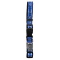 Collar Nylon reflectantes  Azul: 15 mm x 35/50 cm