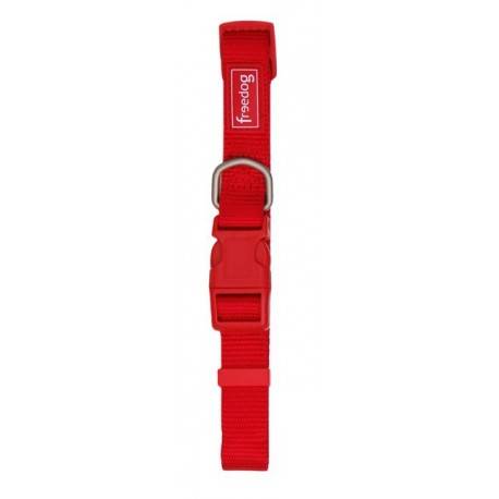 Collar nylon rojo.2,5x38/66cm