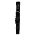 Collar Nylon Basic Color  Negro-2,5x38/66cm