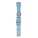 Collar Nylon Basic Colors Azul  Celeste-20mm x 35/60 cm
