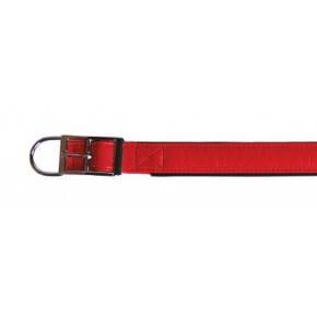 Collar polipiel Huella Rojo: 13 mm x 35 cm