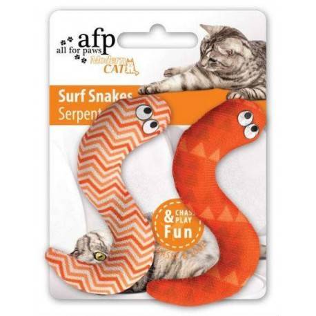 Juguete MODERN CAT  Serpiente Sur 10 Cm--NARANJA