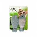 GREEN RUSS Juguete. Full Catnip -Pesca 6 Cm-GRIS