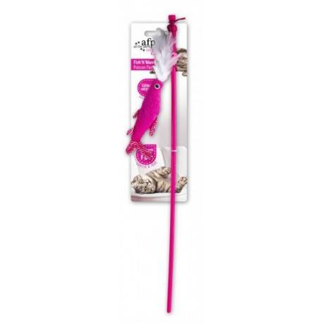 Varita para Gatos MODERN CAT  Pez 69 Cm-ROSA