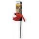 Varita NATURAL INSTINCTS Catnip Paj.-Vuelo 43 Cm-ROJO