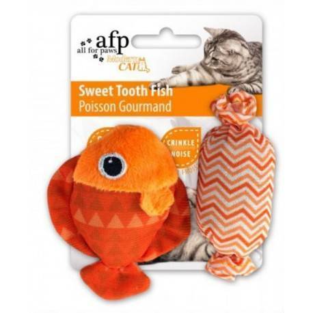 Juguete MODERN CAT  Pez Candy 10 Cm-NARANJA