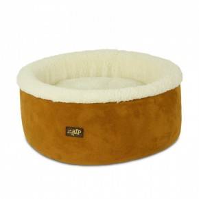 ALL FOR PAWS CAMA CURL & CUDDLE  LAMB CAT   BEIGE