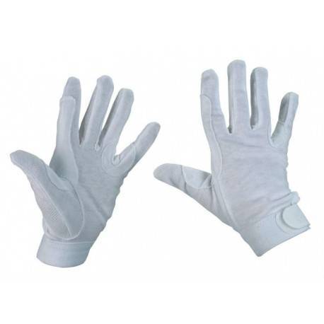 Guantes equitación blancos-TALLA S