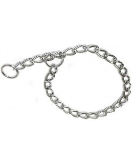 Collar Estrangulador doble cadena: 2,5 mm x 45 cm