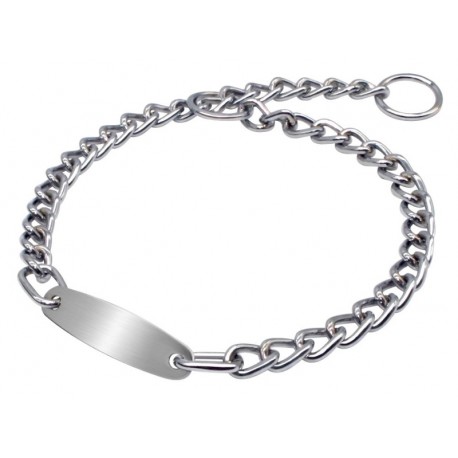 Collar Estrangulador doble cadena: 2,5 mm x 45 cm