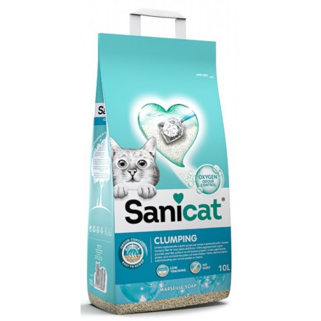 SANICAT CLUMPING MARSELLE 16 LITROS 13,98 KG- OXYGEN POWER