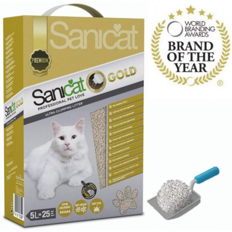 SANICAT CLUMPING ULTRA GOLD 6 L. 5,04 KG