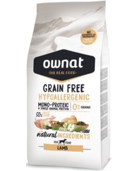 Ownat Grain Free Hypoallergenic Cordero 12 kg