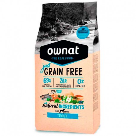 Ownat Just Grain Free Adult Trucha 14 kg