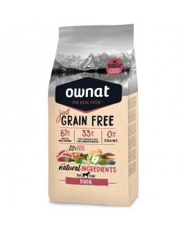 Ownat Just Grain Free Adult Pato 14 kg