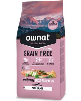 Ownat Grain Free Prime Mini Cordero 3 kg