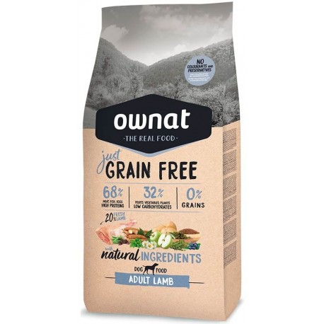 Ownat Just Grain Free Adult Cordero 14 kg