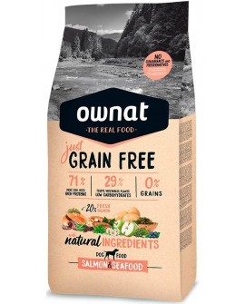 Ownat Just Grain Free Salmón y Marisco 14 kg