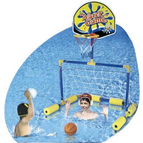 SET PISCINA 2 EN 1 PORTERIA+BASKET