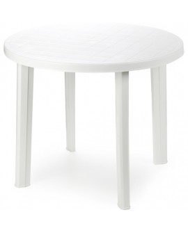 MESA REDONDA MODELO TONDO BLANCA 90X72 PESO 6,3KG