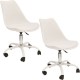 2X SILLA CON RUEDAS BLANCA