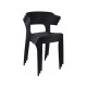 SILLA MADONNA NEGRA 47X47,5X74CM THINIA HOME