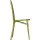 SILLA DE METAL LACADO VERDE VINTAGE