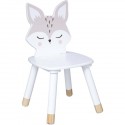 SILLA INFANTIL CON FORMA DE ZORRO -  28 X 28 X 52,5 CM