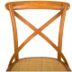 SILLA DE MADERA Y ASIENTO DE RATAN