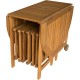 CONJUNTO MESA TRANSFORMABLE+6 SILLAS MADERA ACACIA NATURAL SEVEN HOUSE