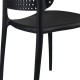 SILLA MARILYN NEGRA49,5X47X75CM THINIA HOME