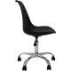 SILLA ESCRITORIO CON RUEDAS NEGRA 97X47X58CM THINIA HOME