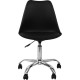 SILLA ESCRITORIO CON RUEDAS NEGRA 97X47X58CM THINIA HOME