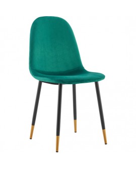 PACK 2 SILLAS COMEDOR TERCIOPELO VERDE 90*51*44CM THINIA HOME