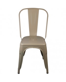 SILLA METÁLICA STRONG MARRÓN 54X45X85CM THINIA HOME