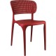 SILLA MARILYN ROJA 49,5X47X75CM THINIA HOME