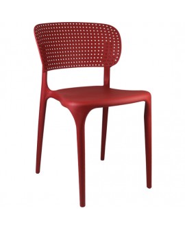 SILLA MARILYN ROJA 49,5X47X75CM THINIA HOME