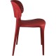 SILLA MARILYN ROJA 49,5X47X75CM THINIA HOME