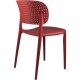 SILLA MARILYN ROJA 49,5X47X75CM THINIA HOME