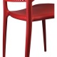 SILLA MARILYN ROJA 49,5X47X75CM THINIA HOME