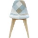 SILLA PATCHWORK AZUL CIELO