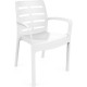 SILLA MODELO BORNEO BLANCA MEDIDAS