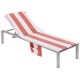 FUNDA DE SILLA DE PLAYA CON ALMACENAMIENTO 70X200+25CM ROJO PICNIC