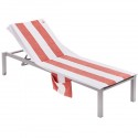 FUNDA DE SILLA DE PLAYA CON ALMACENAMIENTO 70X200+25CM ROJO PICNIC