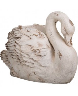 MACETERO CISNE DECOR DE MAGNESIO