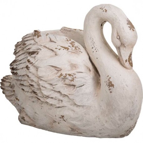 MACETERO CISNE DECOR DE MAGNESIO