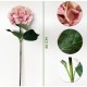 PACK DE 6 RAMOS DE HORTENSIAS CON TACTO NATURAL 88 CM CON FLORES, ROSA