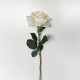 PACK DE 6 RAMOS DE ROSAS CON TACTO NATURAL DE 69 CM CON FLOR DE 11 CM EN COLOR BLANCO